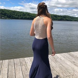 Formal Navy Dress by XSCAPE